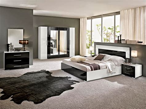 décoration chambre noir et blanc - idées déco moderne