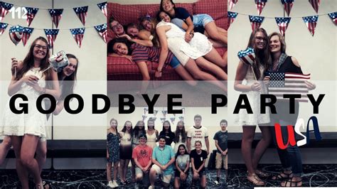 Goodbye Party Auslandsjahr Usa 201718 Youtube