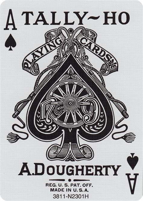 The ace of spades symbolizes many different fearful ideas or experiences depending on the context. The Ace of Spades from Tally-Ho® Fan Back Playing Cards ...