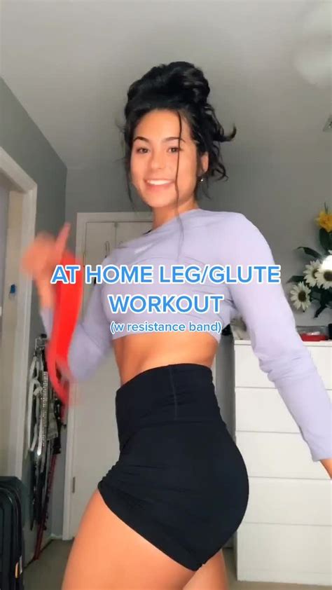 Elena Stavinoha On Tiktok Leg And Glute Workout Glutes Workout Workout