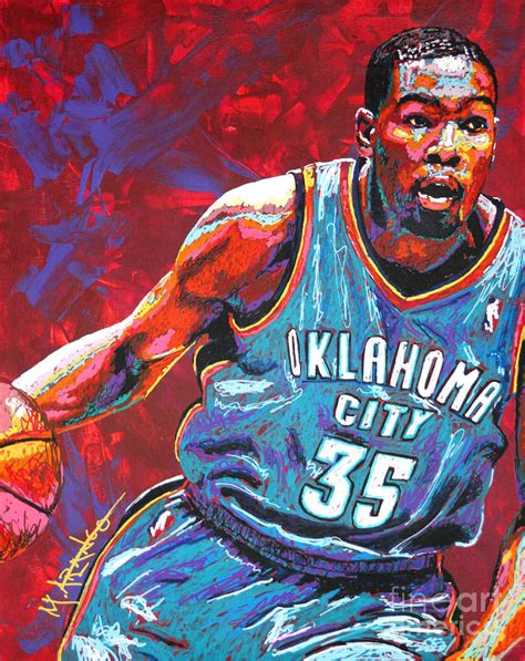 Kevin Durant 2 Painting by Maria Arango