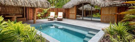 Official site of intercontinental le moana bora bora. Le Bora Bora | Villa Jardin avec Piscine