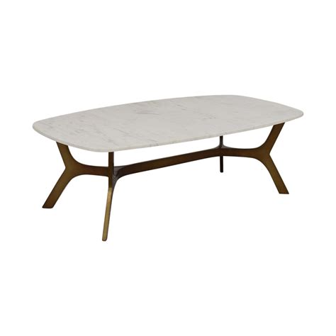 Reflection 32 black metal centerpiece. 45% OFF - Crate & Barrel Crate & Barrel Elke Marble Coffee ...