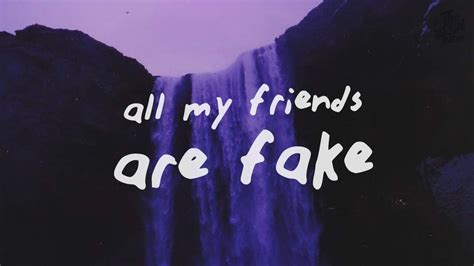 Tate Mcrae All My Friends Are Fake Lyrics Youtube All My