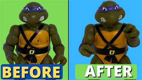 How To Remove Paint Marks Scuffs On Action Figures [restoring A Giant Tmnt Figure] Youtube