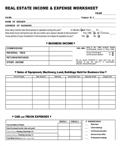 Worksheet template