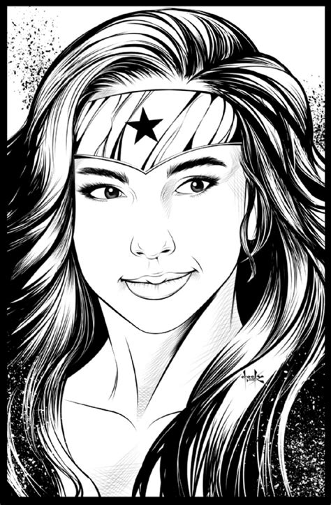 Wonder Woman In Chucky Penero S In Your Face Series Comic Art Gallery Room
