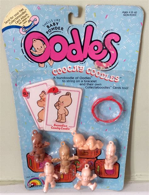 1986 Oodles Coochy Coodles Nip Scented Charm Bracelet Kit By Ljn Toys