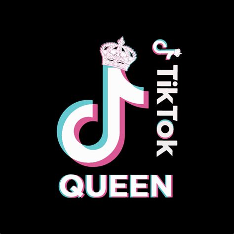 Tik Tok Queen Svg Tiktok Svg Queen Svg Tik Tok Logo Svg Inspire