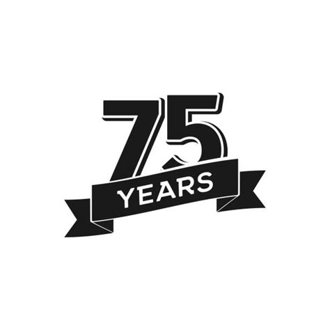 75th Anniversary Celebrations Illustrations Royalty Free Vector