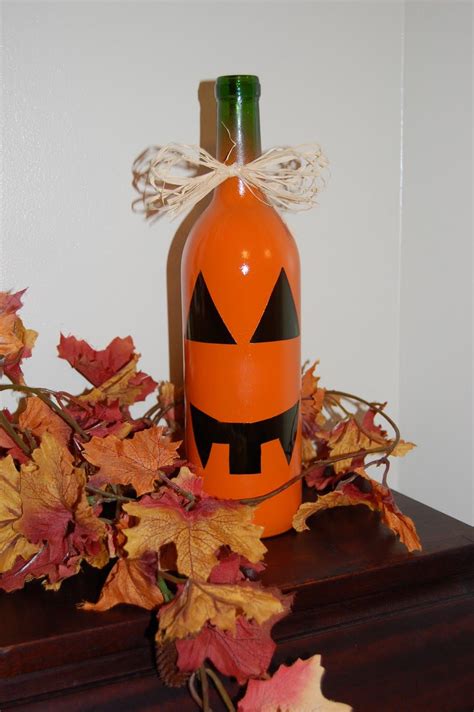 Wine Bottle Pumpkin Gonna Try This Over The Weekend I Have 3 Bottles