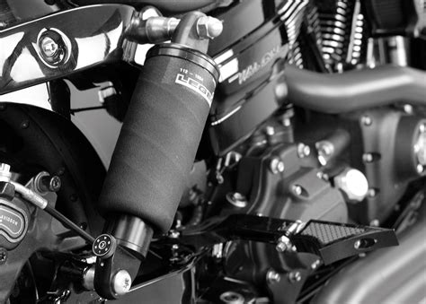 Legend Black Pair Rear Motorcycle Air Shocks 06 17 Harley Davidson Dyna