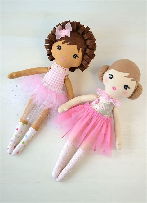 Cloth Dolls Handmade Ballerina Doll Baby First Doll Soft Baby Etsy