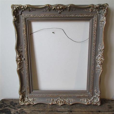 Large Wood Gesso Frame Hand Painted French By Anitasperodesign French