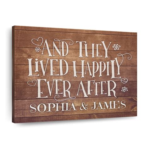 Personalized And They Lived Happily Ever After Wall Art Digital Art