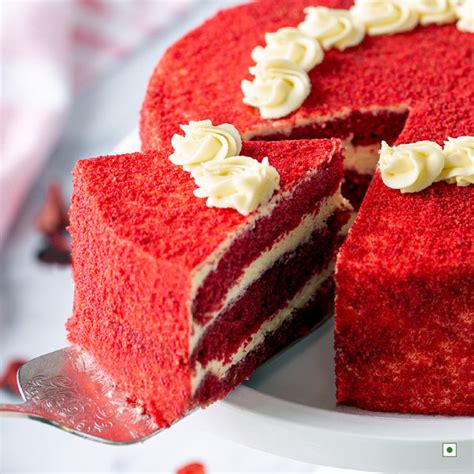Order Half Kg Eggless Red Velvet Cake Online At Best Prices In India Theobroma