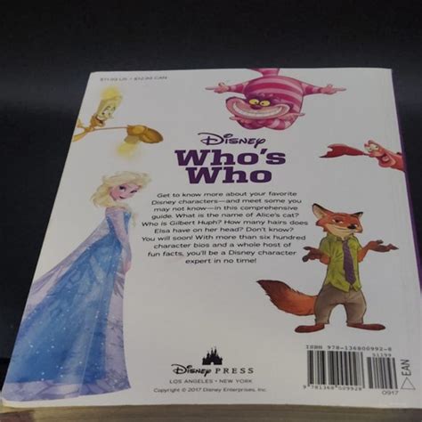 Disney Toys Disney Whos Who Az Guide Of Disney Characters Softcover Book Poshmark