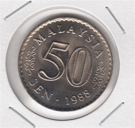 Pembeli duit syiling lama, kajang, malaysia. NAZRI DUIT ANTIK & SYILING LAMA: Syiling 50 sen "DOT" 1988