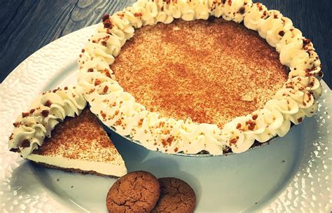 Delicious Orchards Eggnog And Gingersnap Cream Pie