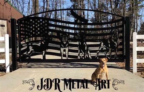 Custom Driveway Gates By Jdr Metal Art Plasma Cut Designs