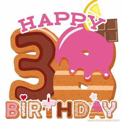 Birthday 38th Happy Animated Card Gifs Cards