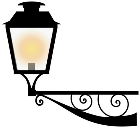 Street Lamp Shinig Public Domain Vectors