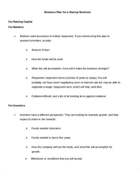 Business Plan Template In Word 15 Free Sample Example