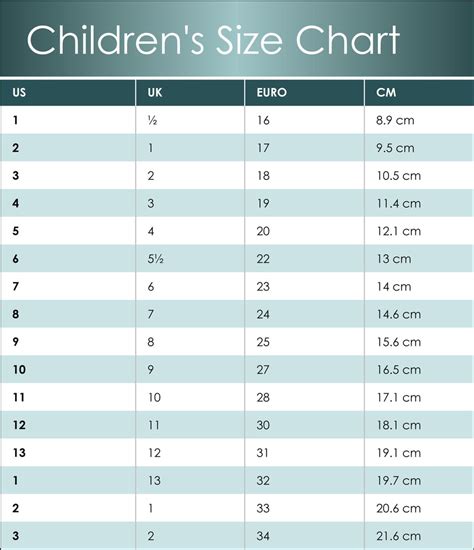 Size Chart - Moccasins Canada