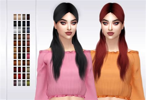 Sims 4 Hairs Frost Sims 4 Wingssims Oe0423 Hair Retextured