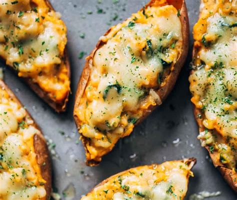 Camote Relleno De Verduras Y Queso De Kcal Receta F Cil En La