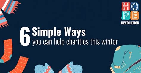 6 Simple Ways To Help Charities This Winter Give Today