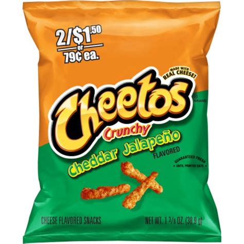 Cheetos® Crunchy Cheddar Jalapeno Cheese Flavored Snacks 1 38 Oz Kroger