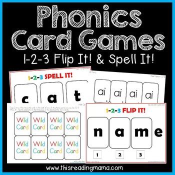Checking for remote file health. Phonics Card Games - Flip It! & Spell it! by This Reading Mama | TpT
