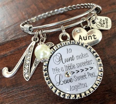 Aunt Gift GIFTS For Aunt Aunt Bracelet Only An Aunt Can Etsy