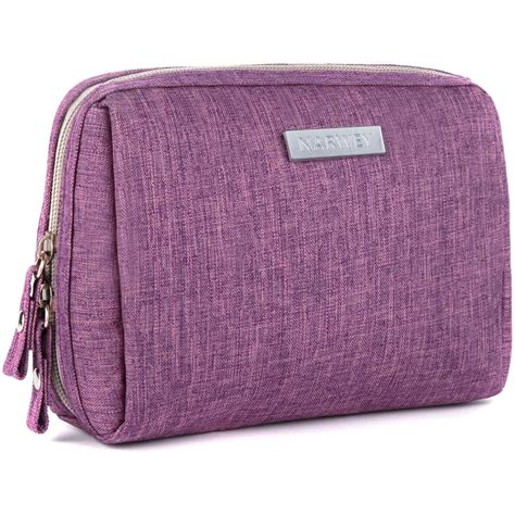 make up kit bag cute cosmetic bag waterproof travel toiletry bag organizer small size purple