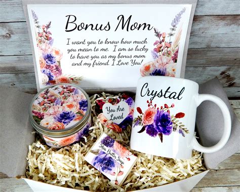 Bonus Mom Birthday T Basket Step Mother Mothers Day T Etsy