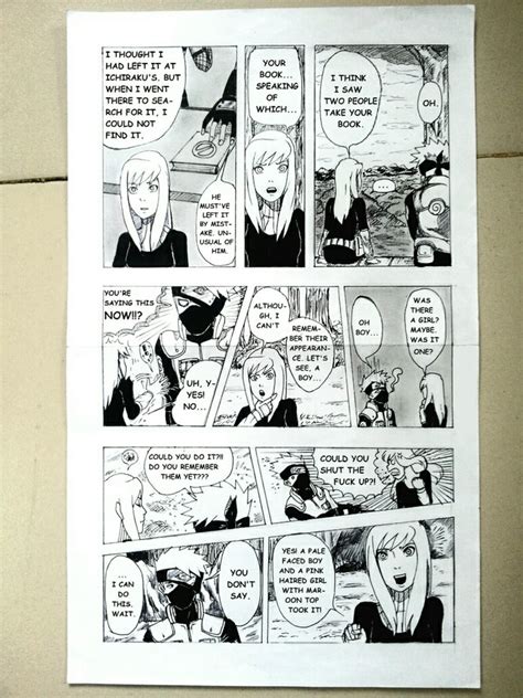 left to right read manga page naruto shippuden doujinshi nozuke enma oc manga pages