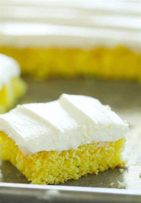 Easy Lemon Sheet Cake Recipe Marias Kitchen
