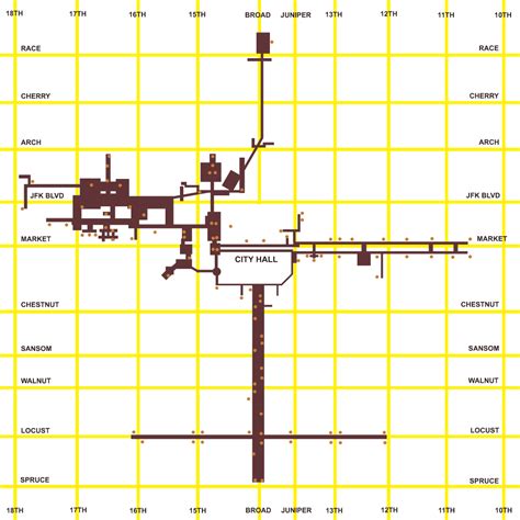 Philadelphia Subway Concourse Map