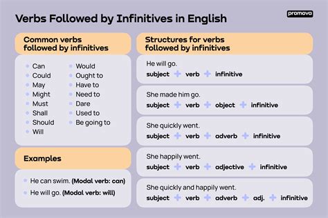 Verbs Followed By Infinitive Promova Grammar