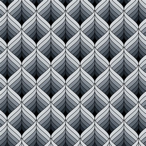Seamless Geometric Striped Monochrome Pattern Background Seamless