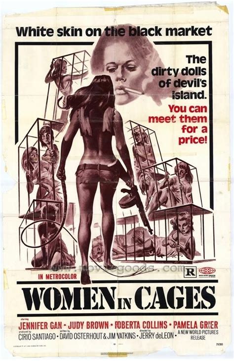 Women In Cages Movie Posters Exploitation Film Exploitation Movie