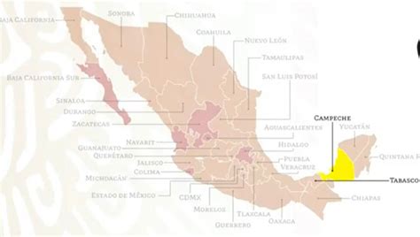 La cdmx permanece en semáforo naranja. Campeche, primer estado del país que pasa a color amarillo ...
