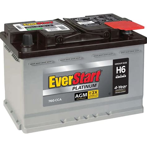 Everstart Platinum Agm Battery Group Size 24f 12 Volt 56 Off