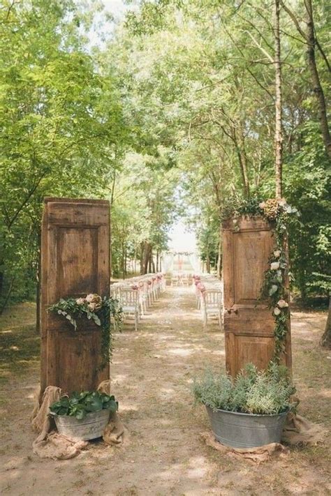 Rustic Old Door Wedding Backdrop And Ceremony Entrance Ideas Rustic