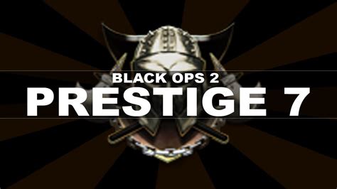 Prestiging In Black Ops 2 Prestige 7 Youtube