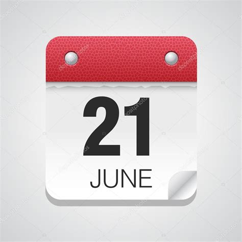 Desde esta página se da respuesta a preguntas como: Calendario simple con 21 de junio — Vector de stock ...