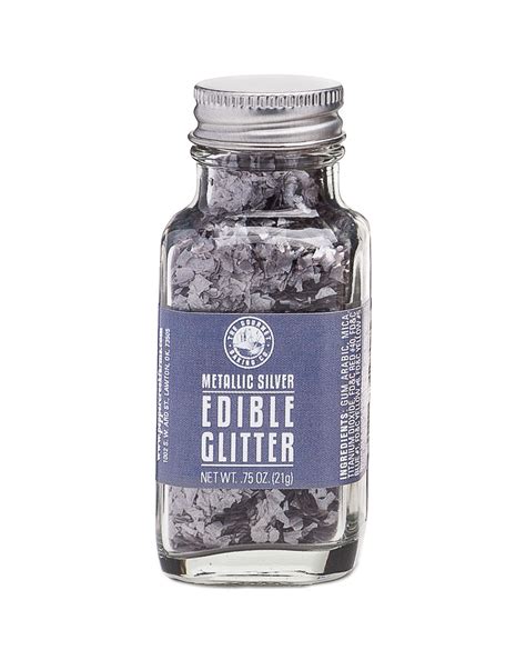 Metallic Silver Edible Glitter Pepper Creek Farms