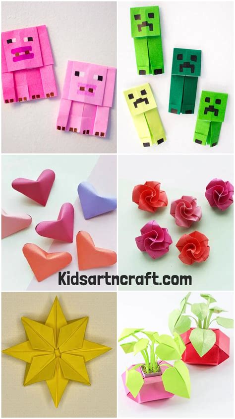 Origami Minecraft Paper Craft Ideas For Kids Kids Art And Craft