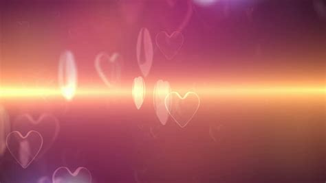 Luminous Background With Hearts Stock Footage Video 100 Royalty Free
